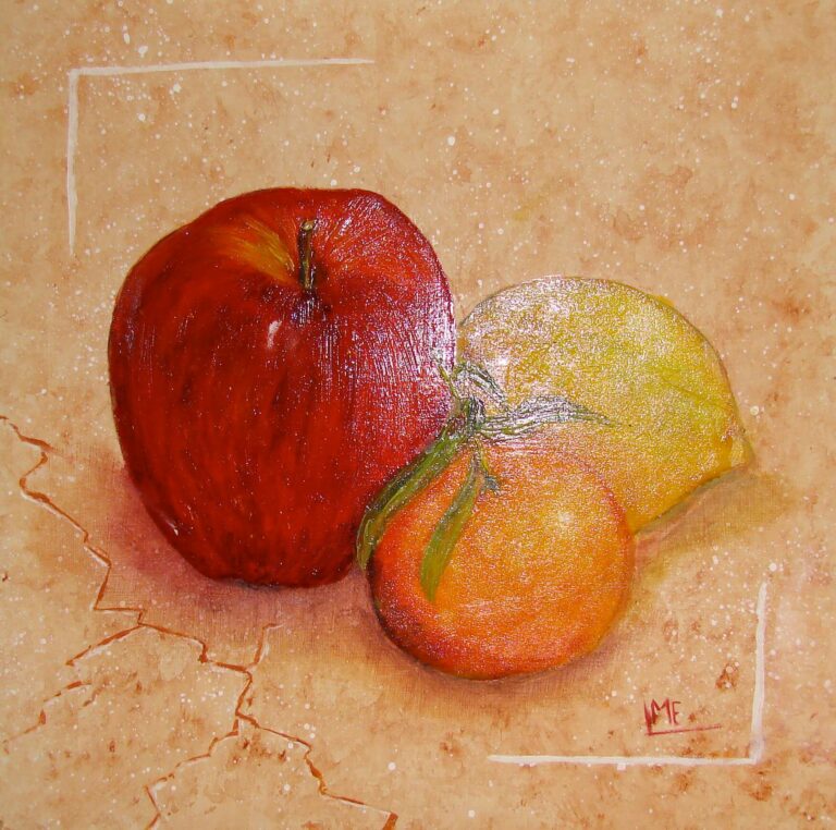 Fruits acrylique 2007 20x20 cm