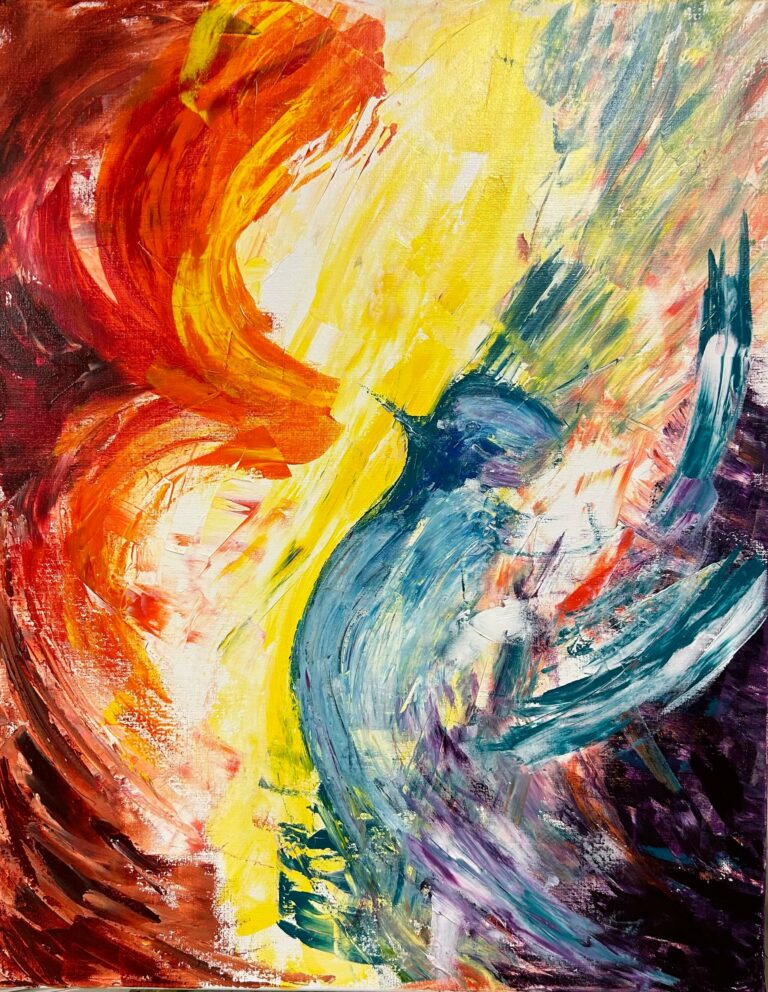 Envol acrylique 2014 73x92 cm