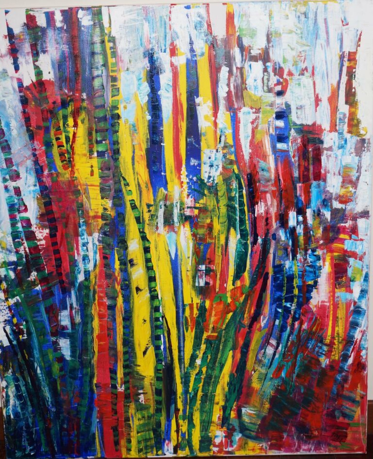 Divergentes acrylique 2016 100x81 cm