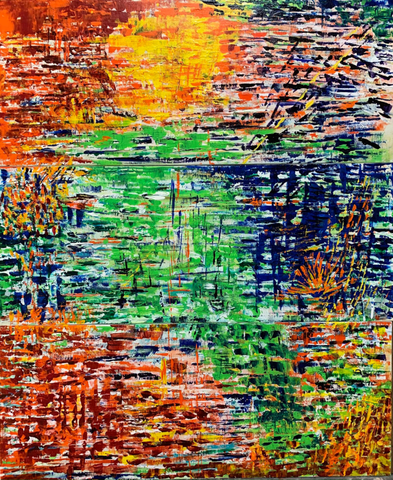 Reflets acrylique 2017 40x20 cm