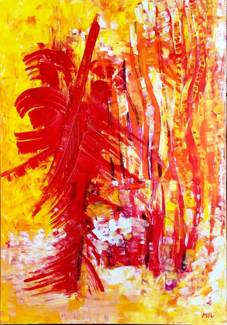 Incandescence acrylique 2017 65x81 cm