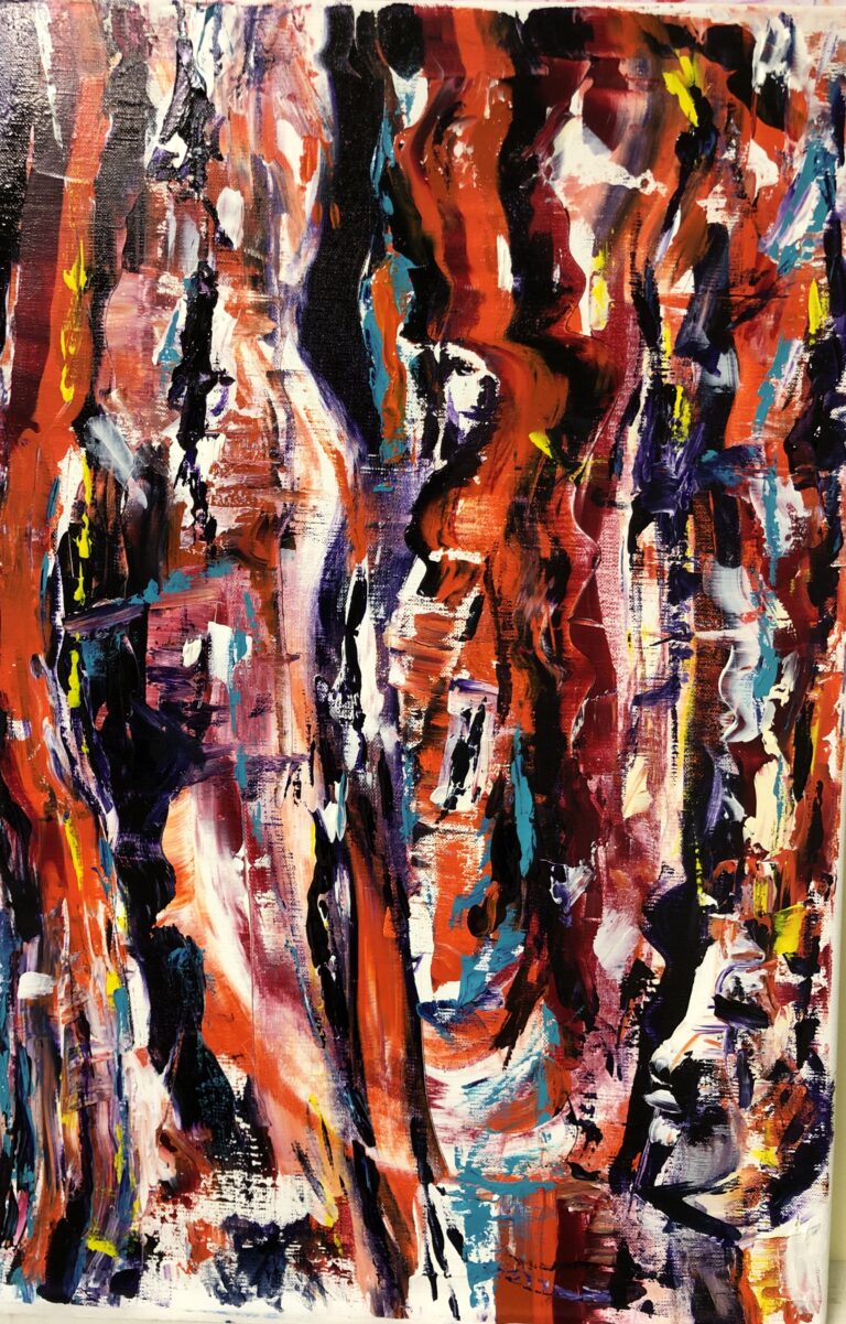 ABSTRACTION acrylique 2020 40x80 cm