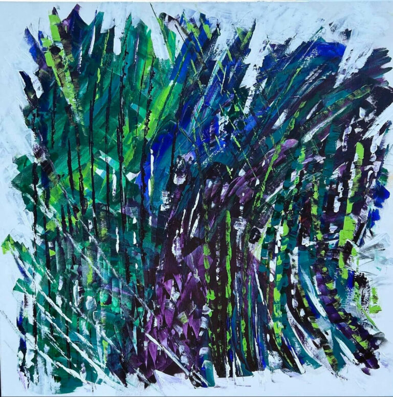 Saison Hiver acrylique 2022 80x80 cm