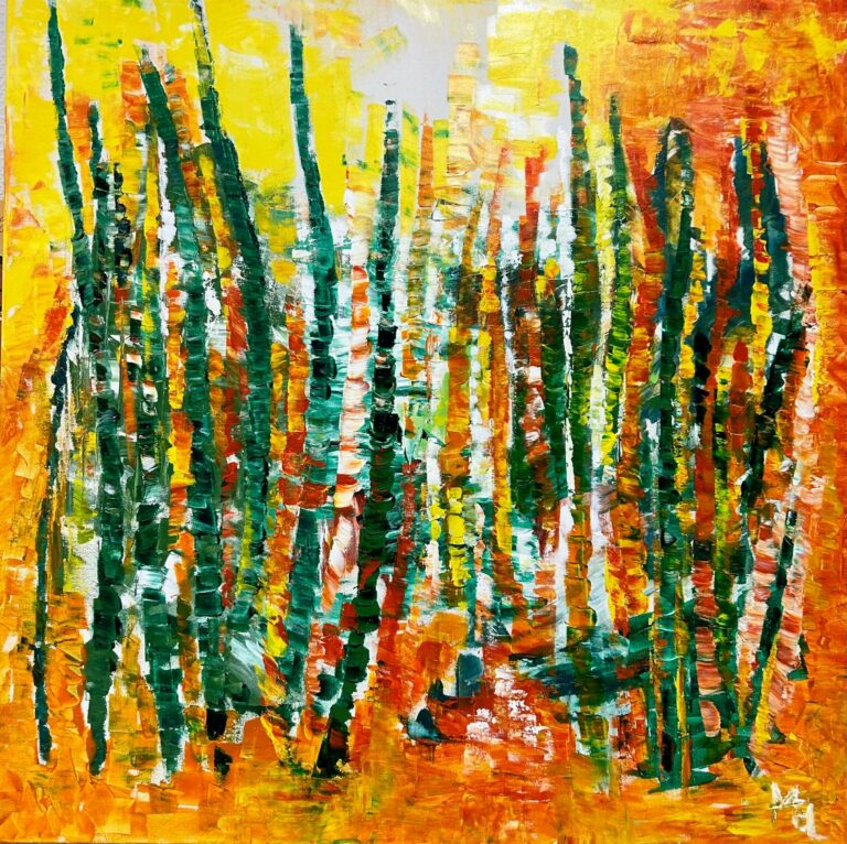 Saison Automne acrylique 2022 80x80 cm