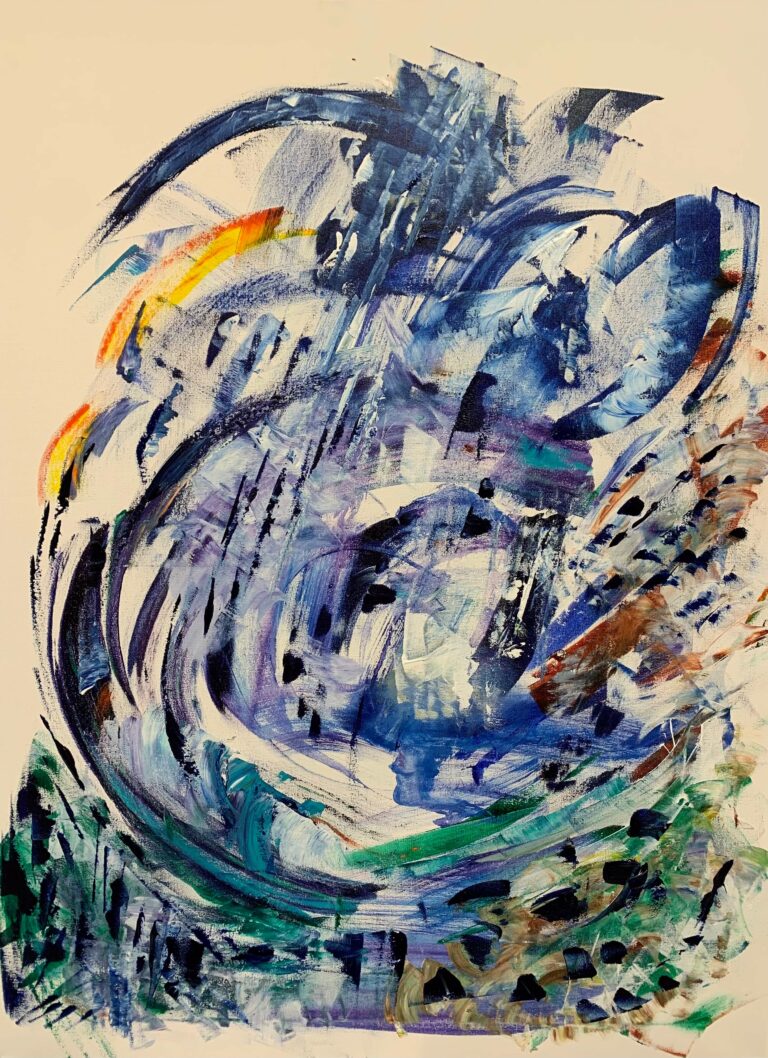 Eole acrylique 2022 70x80 cm