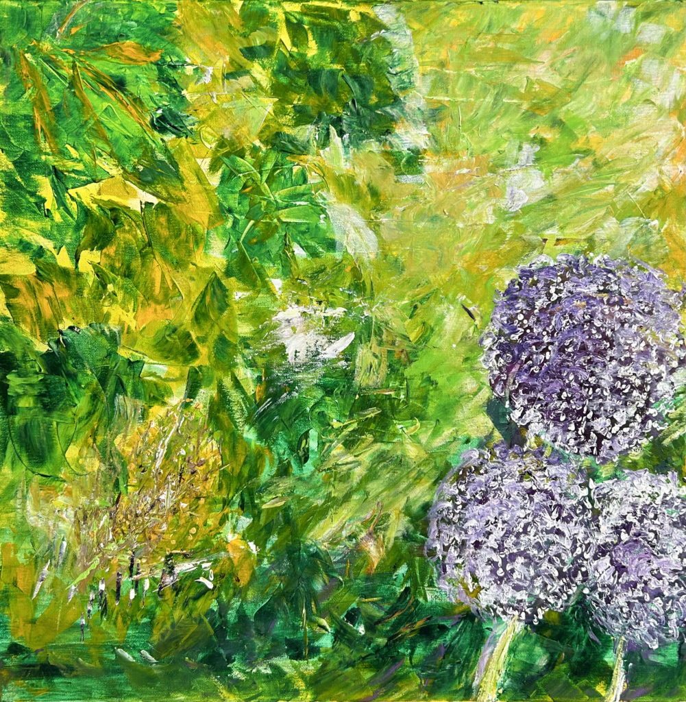 Printemps dans les vignes Château Bardins 2023 50x50 cm