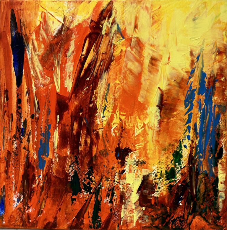 Incandescence acrylique 2024 40x40 cm