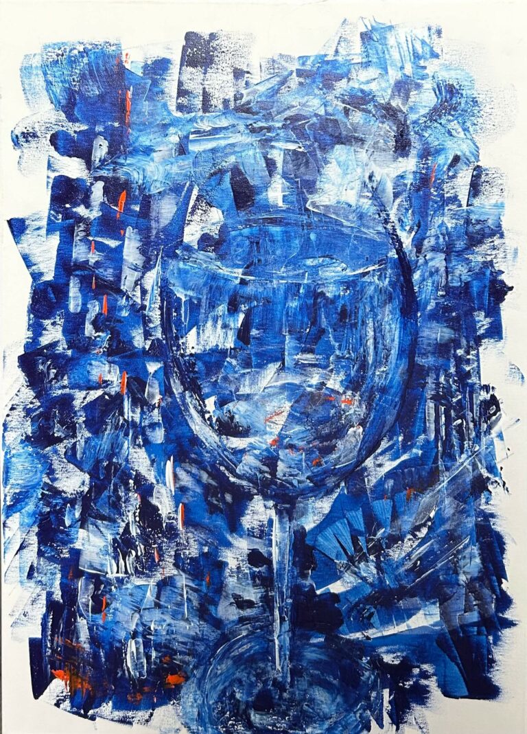 Mer à boire acrylique 2024 50x70 cm