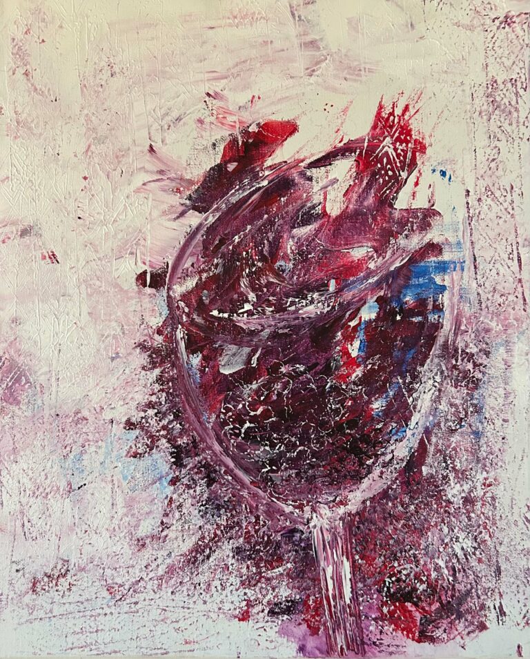 Beaujolais nouveaux acrylique 2024 33x46 cm