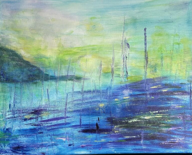 Baie d'Ha Long acrylique 2025 50x40 cm