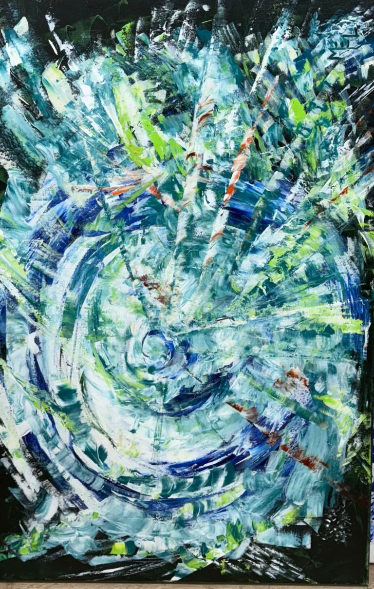 Tourbillon acrylique 2025 80x100 cm